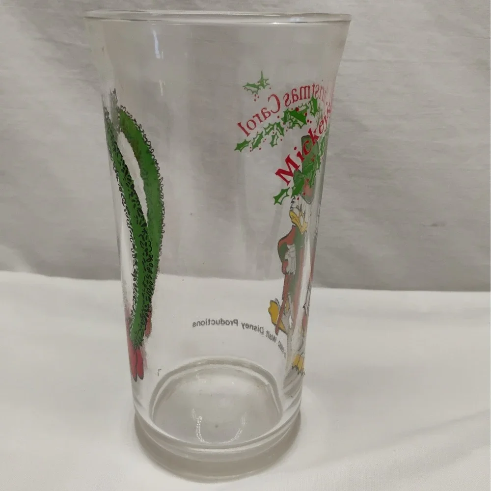 Vintage 1982 Mickey's Christmas Carol Glass Scrooge McDuck Disney Coca Cola Coke
